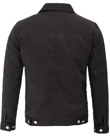 Fjackets Herren Lederjacke - Echt Lammfell Lederjacken für Männer, Reep Schweißer, XXX-Large
