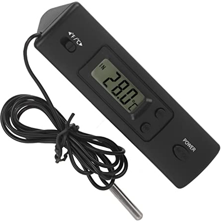 Pilipane Misuratore di Temperatura Digitale LCD elettronic,misuratore di Temperatura elettronico, sensore sonda termometro con Ampio Display LCD cablato per Frigorifero
