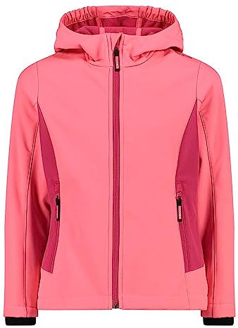 CMP - Kid G-Jacke mit fester Kapuze, Glanz-Fuxia, 140