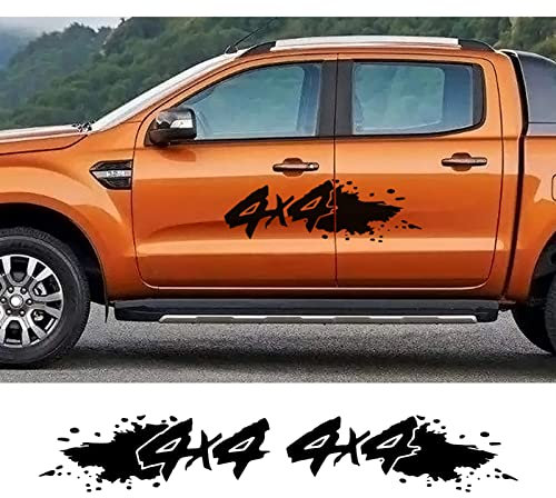BYSL 4x4 Off Road Pickup Trunk Auto Dekor Aufkleber, für Ford, für Ranger Raptor, für Isuzu Dmax, für Nissan NAVARA Aufkleber, für Hilux AmArok