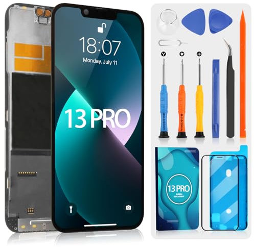 Für iPhone 13 Pro TFT LCD-Bildschirm für iPhone 13Pro Ersatz des 3D-Touchscreens Sensorgruppe mit Reparaturset, kompatibles Modell A2483, A2636, A2638, A2639, A2640