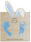 Personalisierte Mein erstes Ostern Zeichen, benutzerdefinierte Name Osterhase Holz Zeichen, Babys erste Ostern Fußabdruck Zeichen, Ostern Home Decorations 10 x 8 Zoll