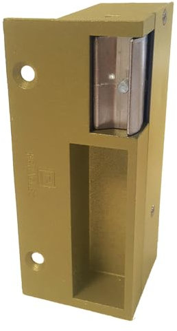 Gâche 2 temps or droite120mm 12/24V AC/DC + VARIS - HERACLES - PCA-1037D-OR