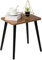 FORAOFUR Kleiner Beistelltisch, einfache Montage, Tisch Klein für Wohnzimmer, Schlafzimmer, Balkon, Büro, Höhe 42 cm, Beistelltisch weiß, mini Tisch, Nachttisch, Braun