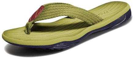 Damen Herren Flip Flops Zehentrenner Sommer Outdoor Beach Sandalen Pool Badelatschen Pantoffeln Green 40 EU