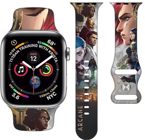 Game Straps Compatible with Apple Watch 38mm/40mm/41mm/42mm/44mm/45mm for Women Men, Vedio Games Replacement Strap for Apple Watch SE2 Series 9 8 7 6 5 4 3, Silicone Sport iWatch Band