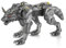 Fascinations PS2020 Metal Earth Metallbausätze - Futuristischer Wolfsroboter Cyber Wolf, lasergeschnittener 3D-Konstruktionsbausatz, 3D Metall Puzzle, DIY Modellbausatz 2.5 Metallplatinen, ab 14 Jahre