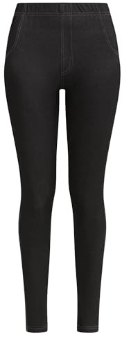 Dim Damen Leggings in Jeansoptik mit Relax & Go Taschen x1