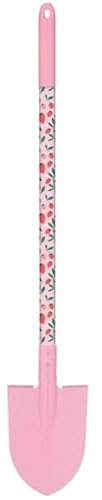FAHAAM Garden Spade, Kids Garden Long Tools, Gardening Gifts for Children, Kids Gardening Tools, Garden Tool with Heart Design Shovel and Stainless Steel Handle, Pink.