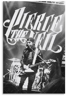 Pierce The Veil Poster Band Leinwand Wandkunst dekorative Wohnkultur Gemälde für Wohnzimmer Schlafzimmer 30 x 45 cm ungerahmt