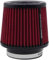 Filtro dell'aria universale per auto, filtro dell'aria di scambio, per 76 mm, 89 mm, 101 mm, filtro dell'aria fredda ad alte prestazioni, lavabile e riutilizzabile (rosso)