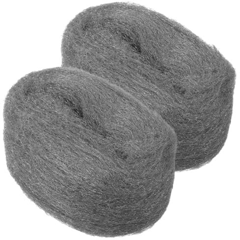GARVALON Grade Wolle 2pcs Draht Mesh Für Rost Entfernung Polieren Wolle Stoff Für Und