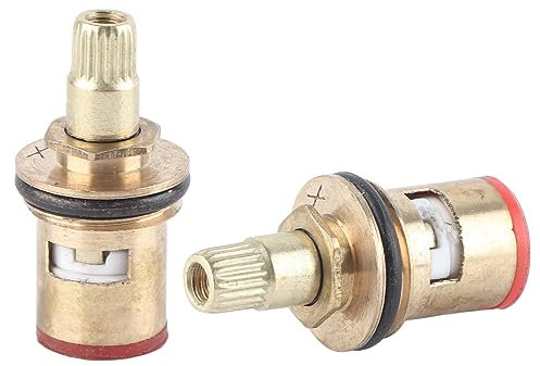 5-teiliges Waschbecken-Wasserhahn-Ventil, Kupfer-Wasserhahn-Zubehör, Hohe Härte, Rostfrei, Wasserhahn-Vorbau-Kartusche, Ersatz für die Küche