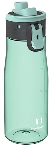 Super Sparrow Trinkflasche 1L - Tritan Wasserflasche - BPA-frei - Ideale Sportflasche - Ein-Klick Schnellfluss TouchGulp Trinkflaschen - Leicht, Nachhaltig
