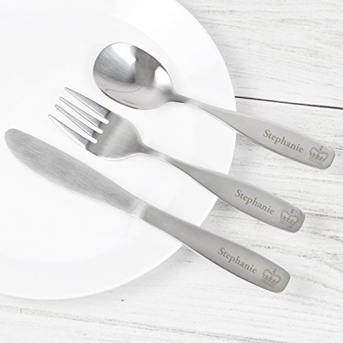 Custom Personalised 3 Piece Princess Cutlery Set - for Girls