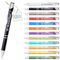 Kugelschreiber mit Gravur | personalisierter Stift mit Wunschtext | blaue Mine | Werbegeschenk & Werbeartikel | personalisierte Kulis für Hochzeit, Büro & Schule (Gemischt,100 Stück)