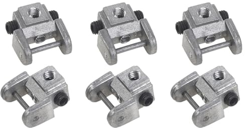 Reinscer 6-Teiliges Umrüstset für Dekupiersägeblatthalter, Adapter Ohne Stift, Metallhalter für Obere/Untere Sägeblätter