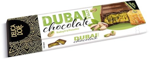 Chocolate relleno de pistacho Dubai Delicadore caja 70 g