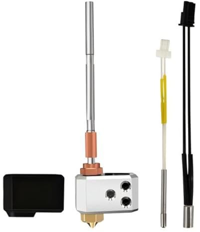 Hotend Kit Heizblock 0,4mm Düse Extruder Set für 3D Drucker | MK4/XL Kompatibel,Messingdüse,Silikon Sock,Heizrohr,Thermistor,Vormontiert,für PLA/ABS/PETG/TPU/Holz