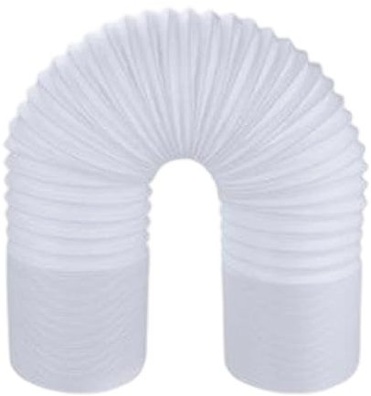 Air Conditioner Hose -150mm 5.9 Inch Diameter Flexible Vent Hose Pipe, 3 Meters for Extractor Fan, Hydroponics White