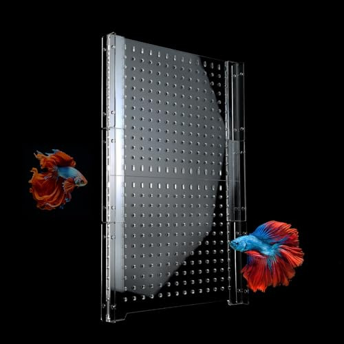 Aquarium-Trennwand aus Acryl, 30,4 cm, 50,8 cm, 55,7 l, 75 l, 125 Liter, transparent, mit Saugnäpfen