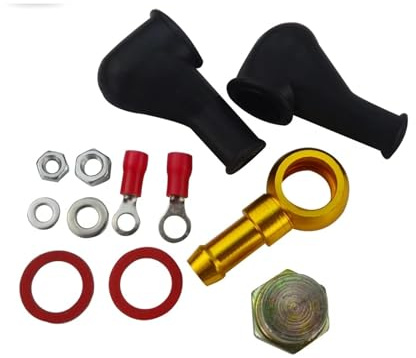Pompa Benzina Per VR - 044 KIT RACCORDO BANJO POMPA CARBURANTE ADATTATORE TUBO 8 MM CODA DI USCITA VR-FK046 Pompa Carburante Moto