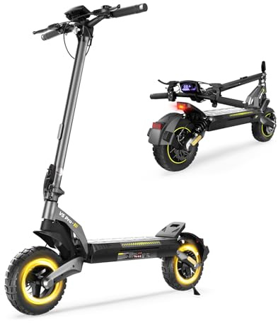 E Roller mit Straßenzulassung 70 KM Reichweite 10 Zoll Offroad Elektroroller Schwingenaufhängung LCD-Display 150 KG Belastbar Aluminiumlegierung Erwachsene Pendler Stadt/Gelände