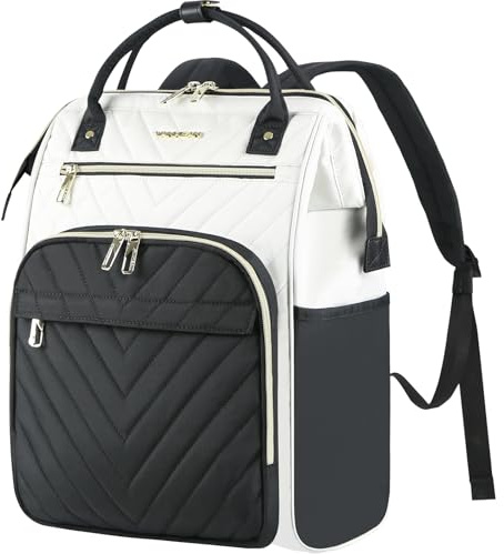 VANKEAN Laptop Backpack Women, 15.6 Computer Backpacks College Work Black