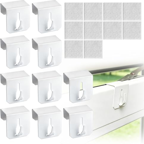 Lot de 10 crochets de fenêtre à suspendre, en acier, pour décoration de fenêtre, décoration de fenêtre, guirlande lumineuse, étoile de Noël, portes d'armoire, sans collage, perçage 15-20 mm