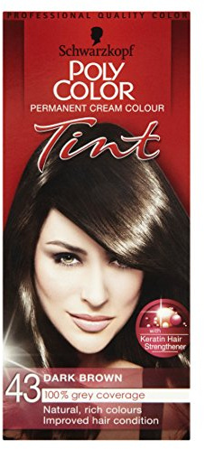 Schwarzkopf Poly Colour Tint 43 Dark Brown - Pack of 3