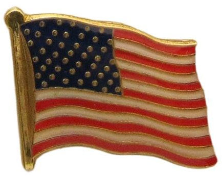 Buddel-Bini Versand USA Pin Anstecker Flagge Fahne Nationalflagge Amerikaflagge Flaggenpin Badge Button Flaggen Clip Anstecknadel