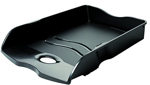 HAN Briefablage HAN LOOP, DIN A4/C4, stapelbar, nestbar, stabil, schwarz, 5 Stück