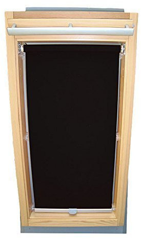 Hochwertiges Sichtschutzrollo Rollo für Velux RHL-EP GGL,GPL,GHL,GTL 204 schwarz // Sichtschutzrollo/Sichtschutz-Rollo/Fensterrollo