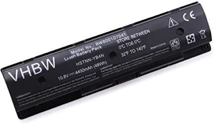 vhbw Batterie Compatible avec HP Envy TouchSmart 14z, 14t, 14 Touch, 15, 14, 15-j000, 15-d199, 15-d000 Ordinateur Portable (4400mAh, 10,8V, Li-ION)