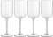 Bormioli Luigi Bach Set 4 Calici Vino Rosso 40 cl In Vetro Cristallino