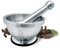 NERTHUS FIH 020 - Mortero de Mano para Especias de Acero Inoxidable, base Antideslizante