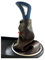 Akhan GKC111BB - Braun LEDER Schaltmanschette Manschette Schaltsack