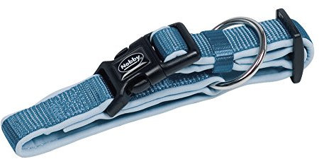 Nobby Halsband Classic Preno, hellblau / hellblau L: 450-65 cm, B: 25/35 mm, 1 Stück
