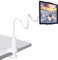 Soporte cuello de cisne de Tryone para iPad, tableta, teléfono móvil, switch, tabletas Samsung Galaxy, Amazon Kindle Fire HD, etc., 76 cm de longitud total blanco 02-Weiß