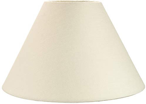 Traditional 14 Cream Cotton Coolie Lampshade Suitable for Table Lamp or Pendant by Happy Homewares
