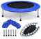 DREAMADE Trampolin Faltbar,Kindertrampolin Fitnesstrampolin mit mit Rutschfesten Fußkappen,Tragfähigkeit max.150 kg,Gartentrampolin für Kinder&Erwachsene, Indoor (Dunkelblau)