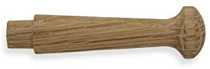 Oak 1.75-Inch Small Unfinished Shaker Pegs Includes Tenon Length of 1/4-Inch (25-Pack) - Balsam Point Workshop