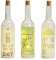 Spetebo LED Deko Flasche 3er Set - 5 LED/Motiv Gin - warmweiß Draht Lichterkette Weinflasche zum Hinstellen