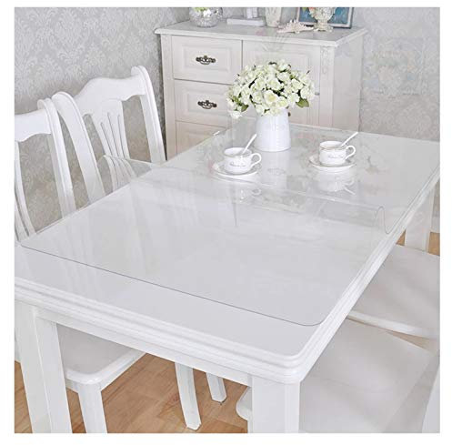 LSSB Tovaglia Plastica Chiaro, 1.0/1.5/2.0/3,0 Millimetri di Spessore Protettivo Tabella Pad PVC Sottopiatto Protezione Pavimento per Ufficio, Computer & Scrittoio Ripiano del Tavolo