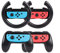 Volante y empuñadura para Nintendo Switch Lite/OLED Controller, Bigaint Racing Wheel y Comfort Controller Handle Kit compatible con Mario Kart 8 Deluxe (4 paquetes)
