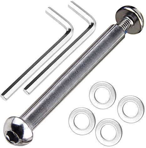 OTFAITP M8 8mm x 28mm-86mm Scooter Front Rear Axle Bolt 8.8 Grade Carbon Steel for Stunt Scooter Dash Teen/Adult Kick Scooter-800+lb Capacity