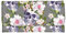 Howilath Damen-Geldbörse, Blumenmuster, Tiere, Hund, Eule, Schmetterling, bedruckt, lange Geldbörse, schmale Designer-Geldbörse, dreifach gefaltet, lange Geldbörse, Totenkopf Floral Grau, M, Modern