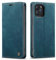 mvced Cover Compatibile con iPhone 13 Pro Max,Flip Custodia Caso Libro Pelle PU e TPU Silicone Antiurto,Blu