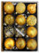 HAC24 12 Set Glas Weihnachtskugeln Handbemalt Christbaumkugeln Weihnachtsbaumkugeln Echtglas Weihnachtsbaumschmuck (Gold)