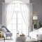 Lactraum Gardine Wohnzimmer Bestickt Luxus Vintage perlen H200 x B260 cm mit Universalband Rechts